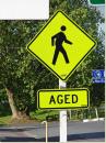 Aged people sign